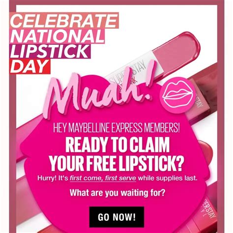 free maybelline lipstick samples.